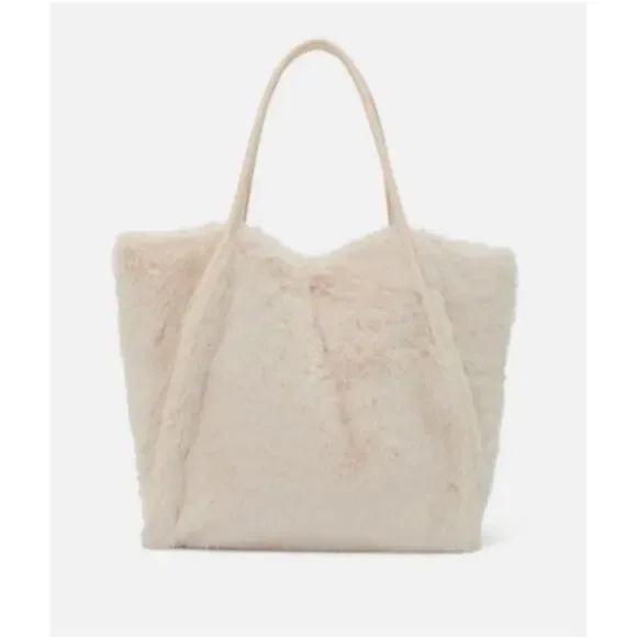 Victoria's Secret Faux-Fur Tote Bag MSRP $59 NEW with TAGS Boho Festival - Picture 2 of 16